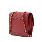 Red Leather Chanel Flap Bag