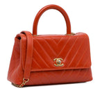 Red Leather Chanel Flap Bag