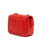 Red Leather Chanel Flap Bag