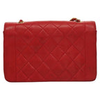 Red Leather Chanel Flap Bag