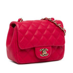 Red Leather Chanel Flap Bag