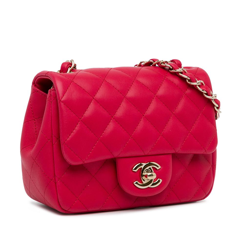 Red Leather Chanel Flap Bag