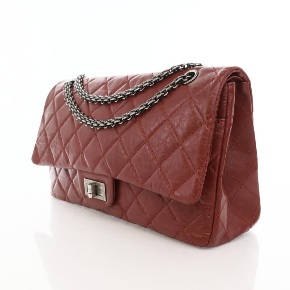 Red Leather Chanel Flap Bag
