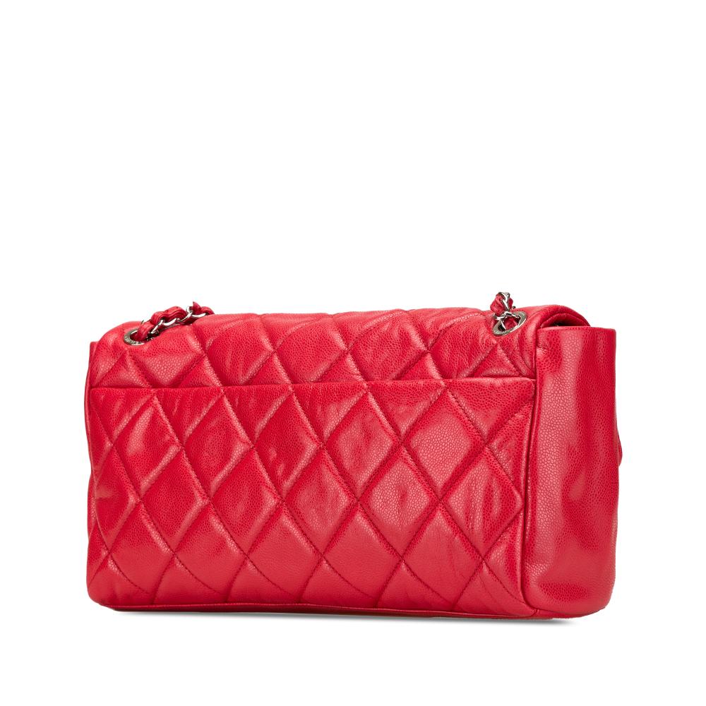 Red Leather Chanel Flap Bag