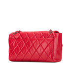 Red Leather Chanel Flap Bag