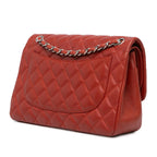 Red Leather Chanel Flap Bag