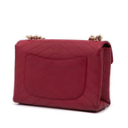 Red Leather Chanel Flap Bag