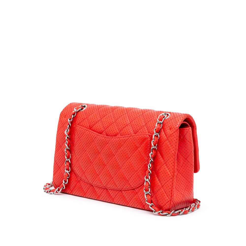 Red Leather Chanel Flap Bag