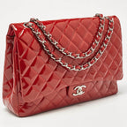 Red Leather Chanel Flap Bag