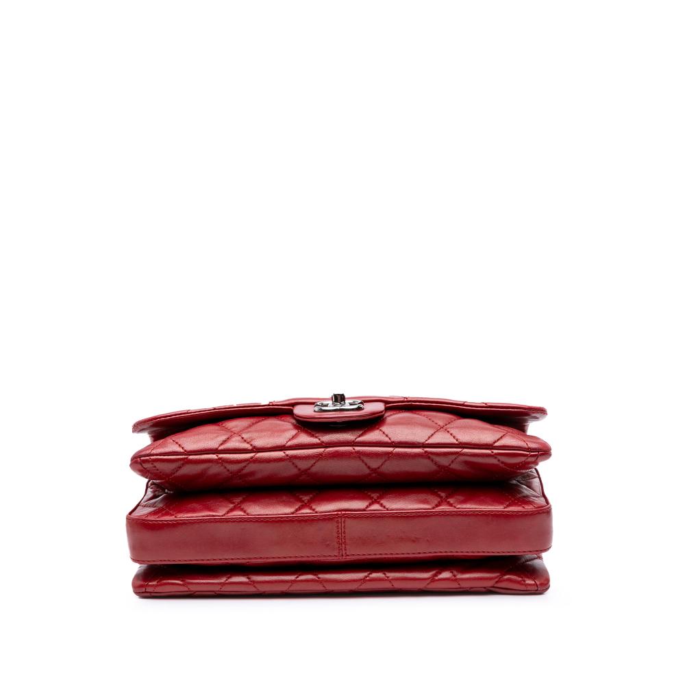 Red Leather Chanel Flap Bag
