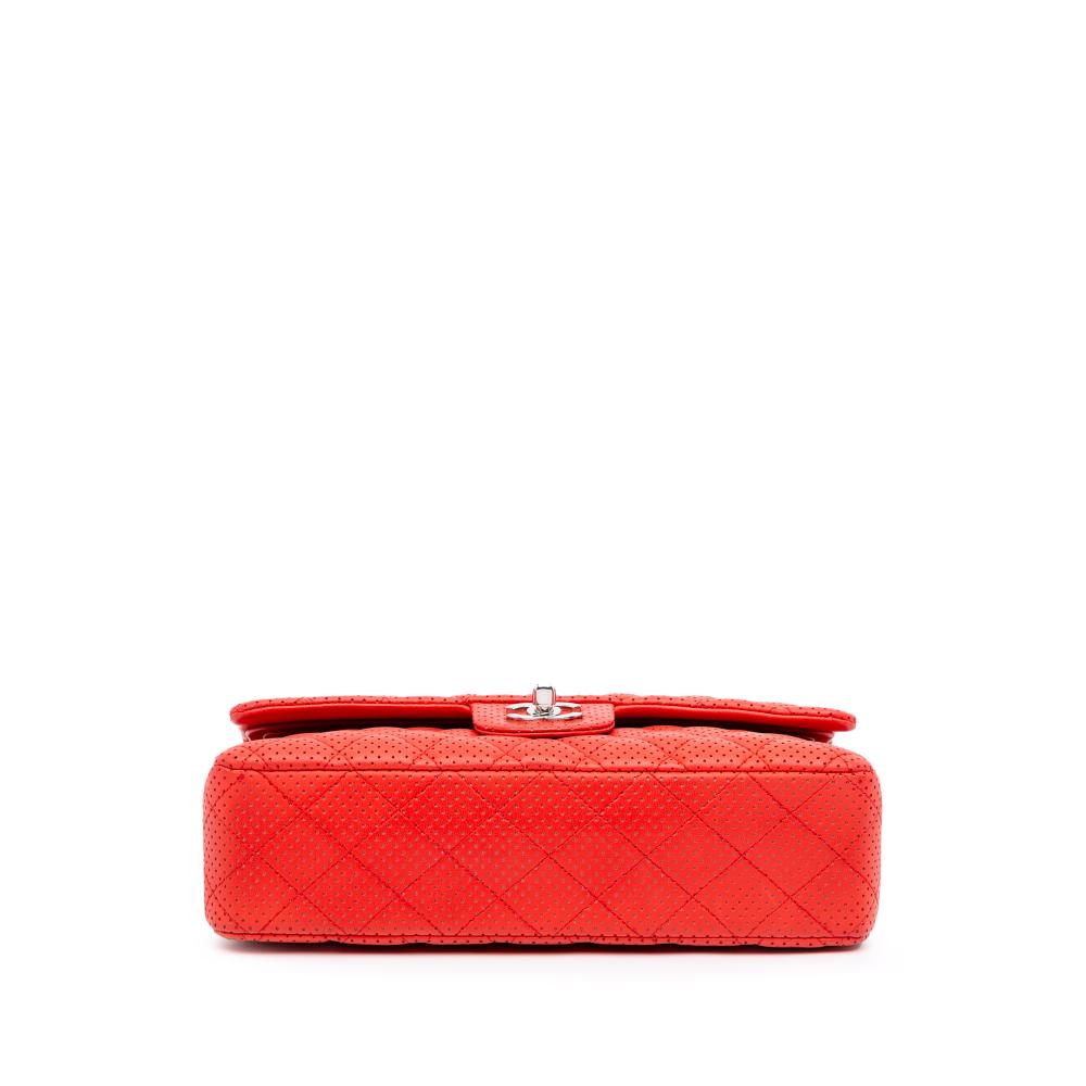 Red Leather Chanel Flap Bag