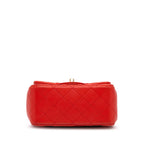 Red Leather Chanel Flap Bag