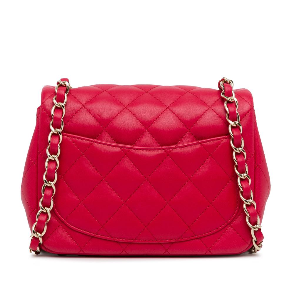 Red Leather Chanel Flap Bag