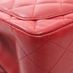 Red Leather Chanel Flap Bag
