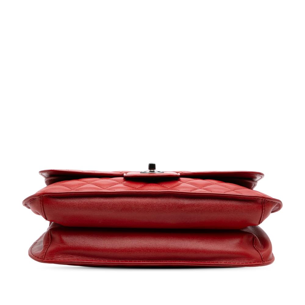 Red Leather Chanel Flap Bag