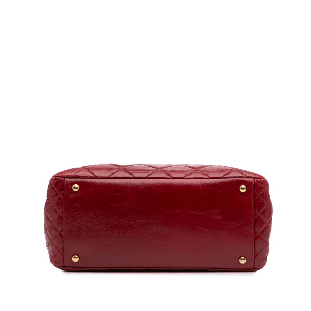 Red Leather Chanel Flap Bag