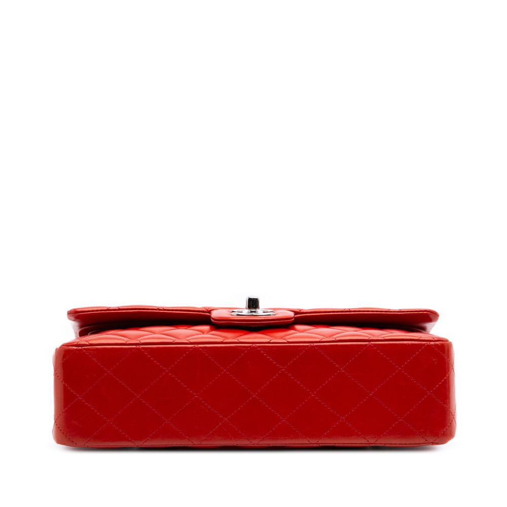 Red Leather Chanel Flap Bag