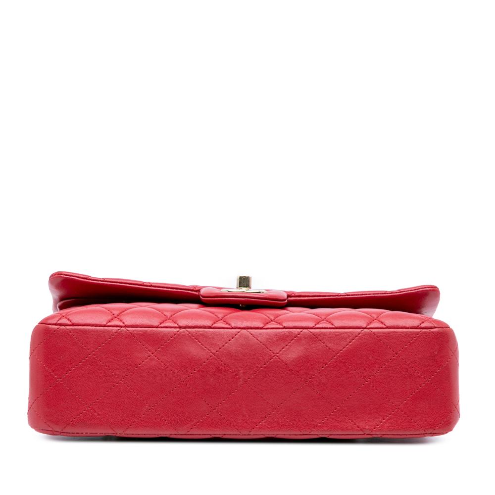 Red Leather Chanel Flap Bag