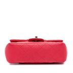 Red Leather Chanel Flap Bag