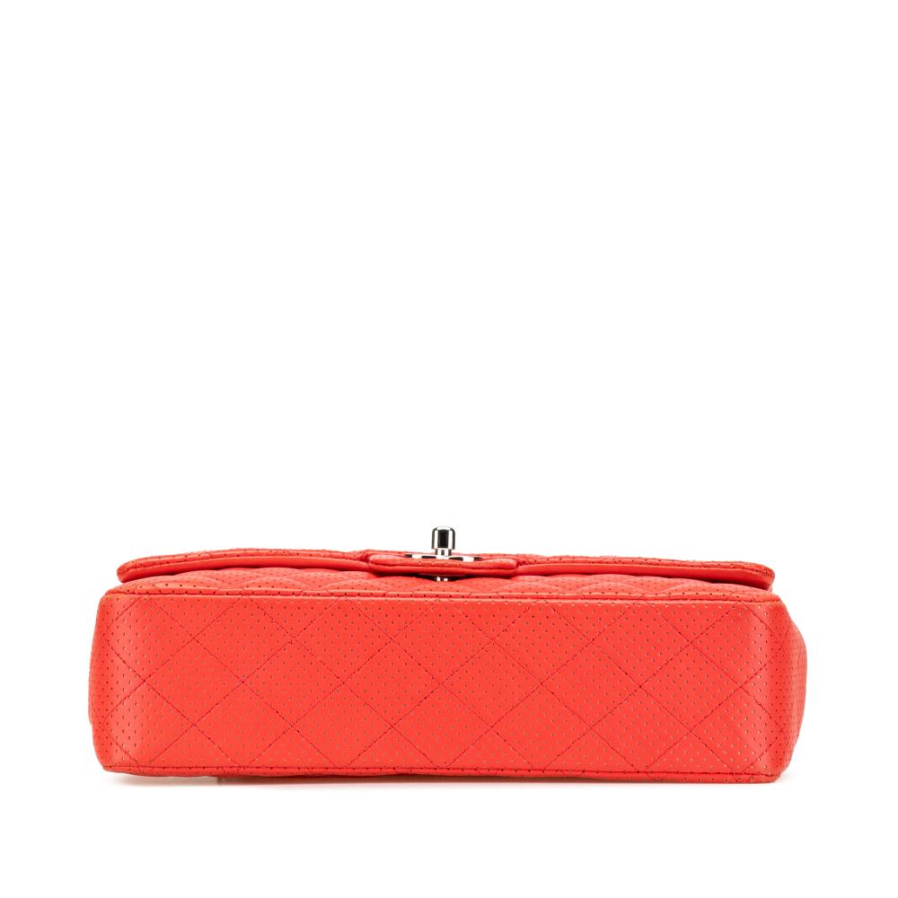 Red Leather Chanel Flap Bag