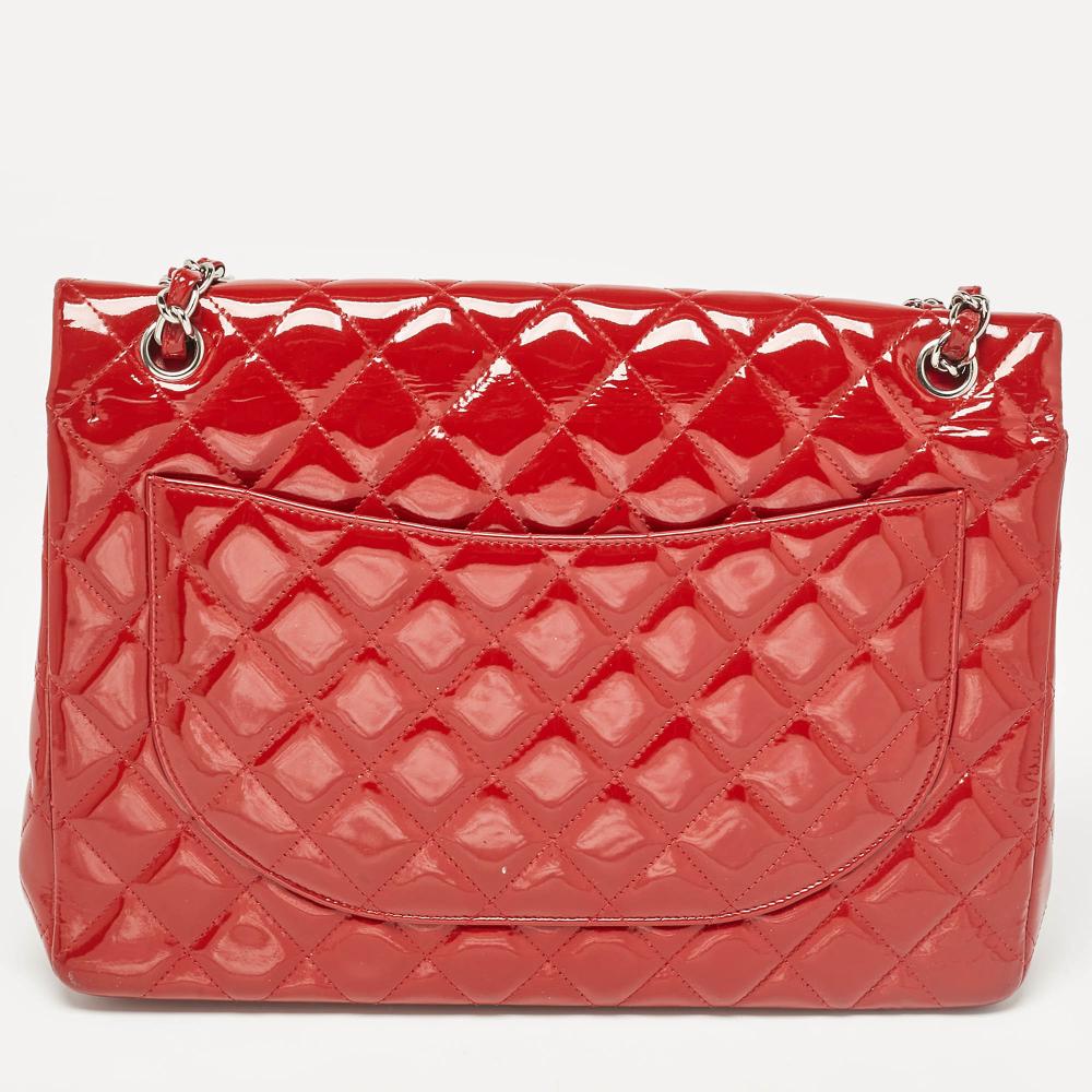 Red Leather Chanel Flap Bag