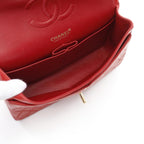 Red Leather Chanel Flap Bag