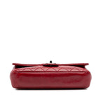 Red Leather Chanel Flap Bag