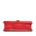 Red Leather Chanel Flap Bag