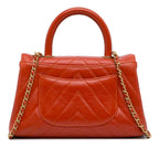 Red Leather Chanel Flap Bag