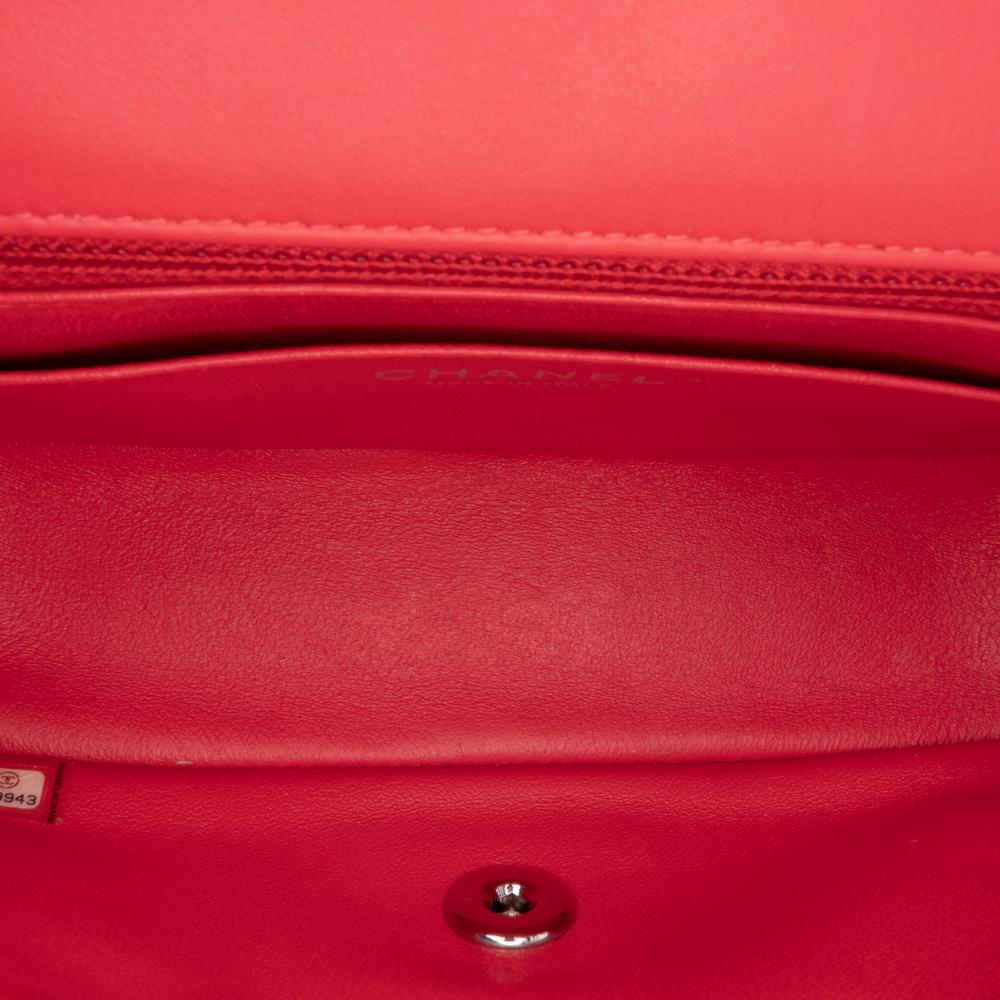 Red Leather Chanel Flap Bag