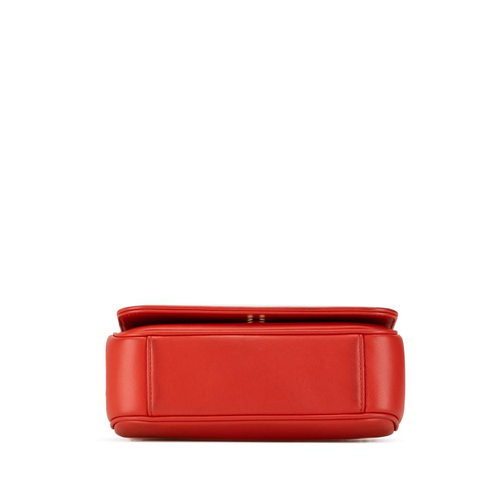 Red Leather Chanel Flap Bag