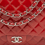 Red Leather Chanel Flap Bag