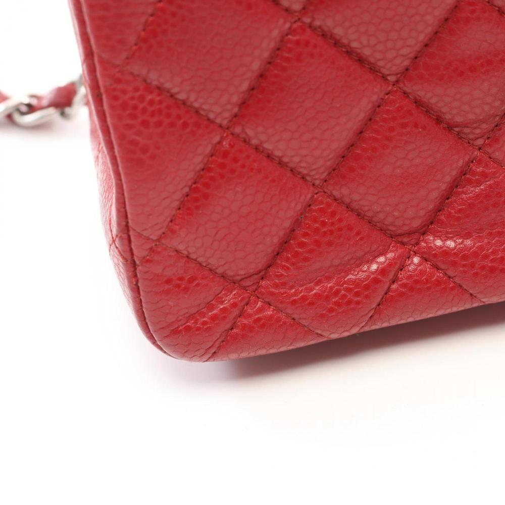 Red Leather Chanel Flap Bag
