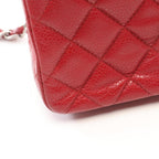 Red Leather Chanel Flap Bag