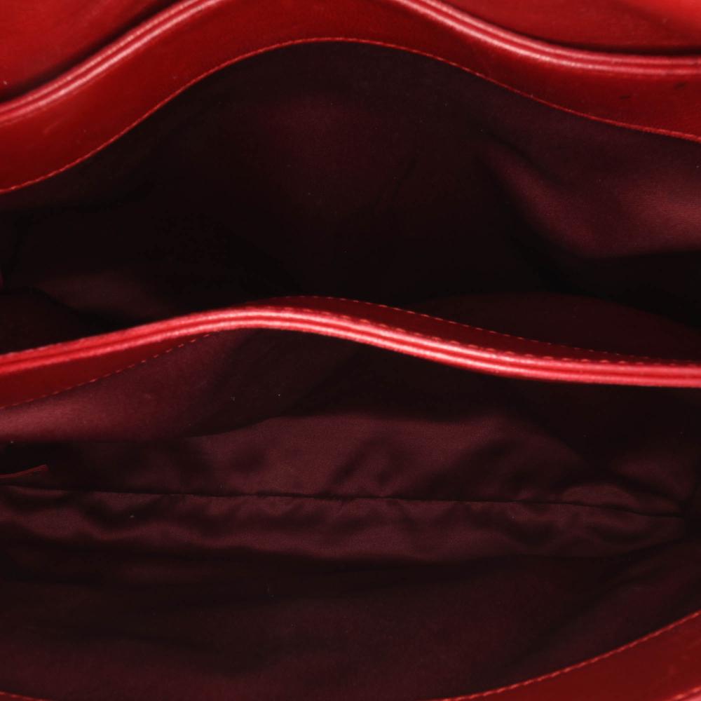 Red Leather Chanel Flap Bag