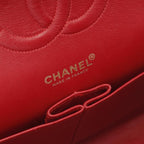 Red Leather Chanel Flap Bag