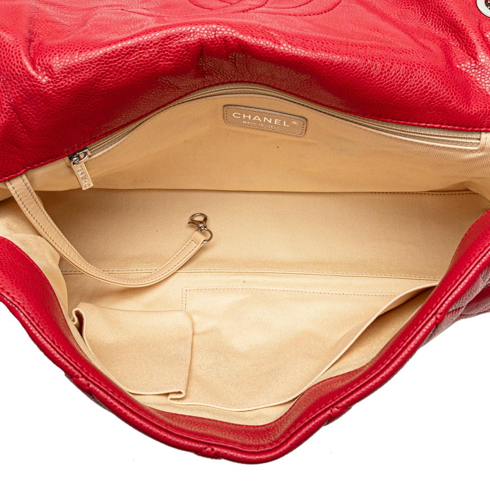 Red Leather Chanel Flap Bag