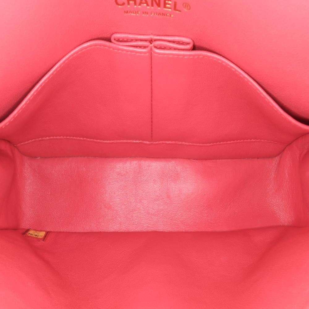 Red Leather Chanel Flap Bag