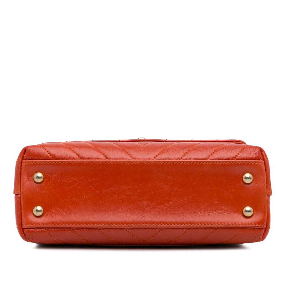 Red Leather Chanel Flap Bag