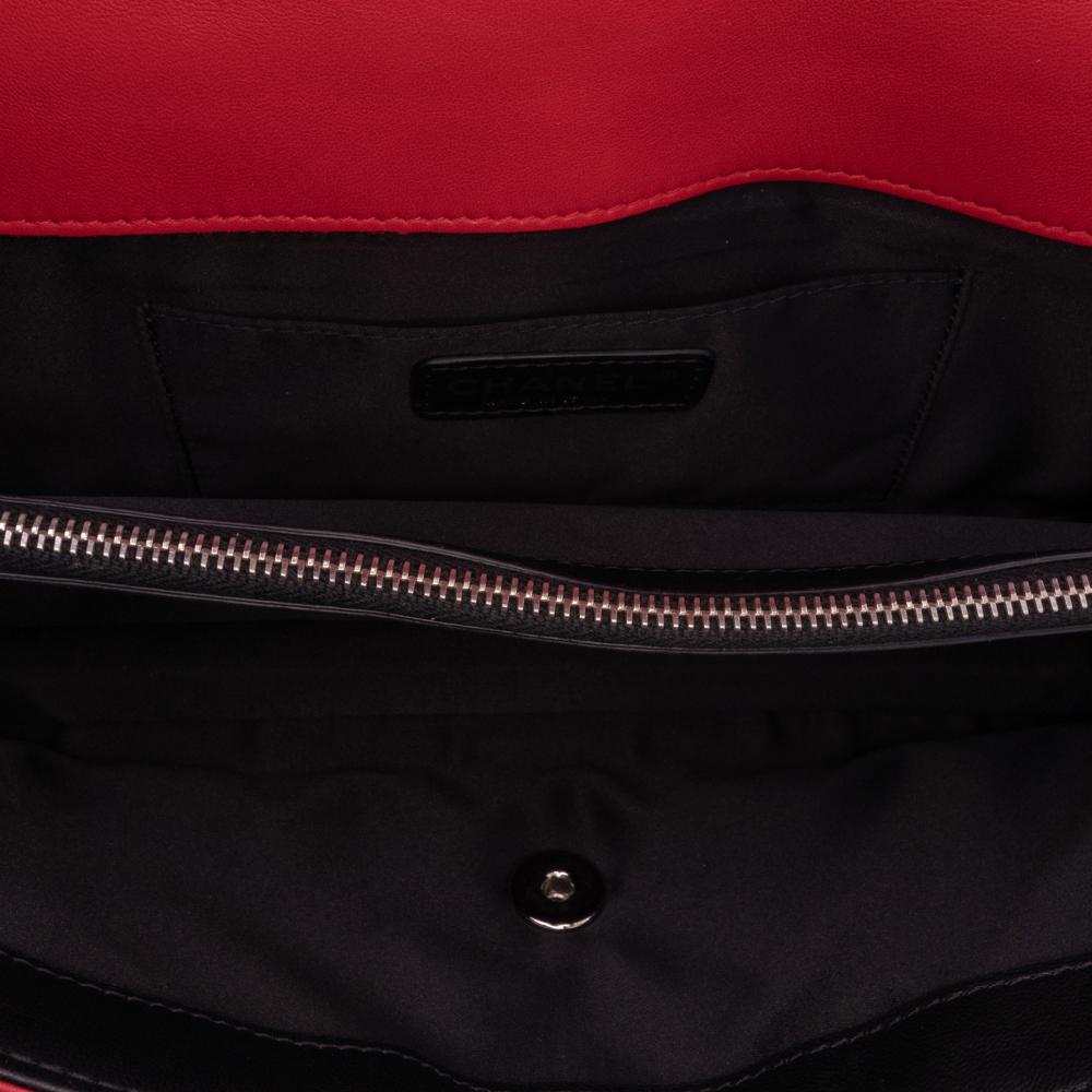 Red Leather Chanel Flap Bag