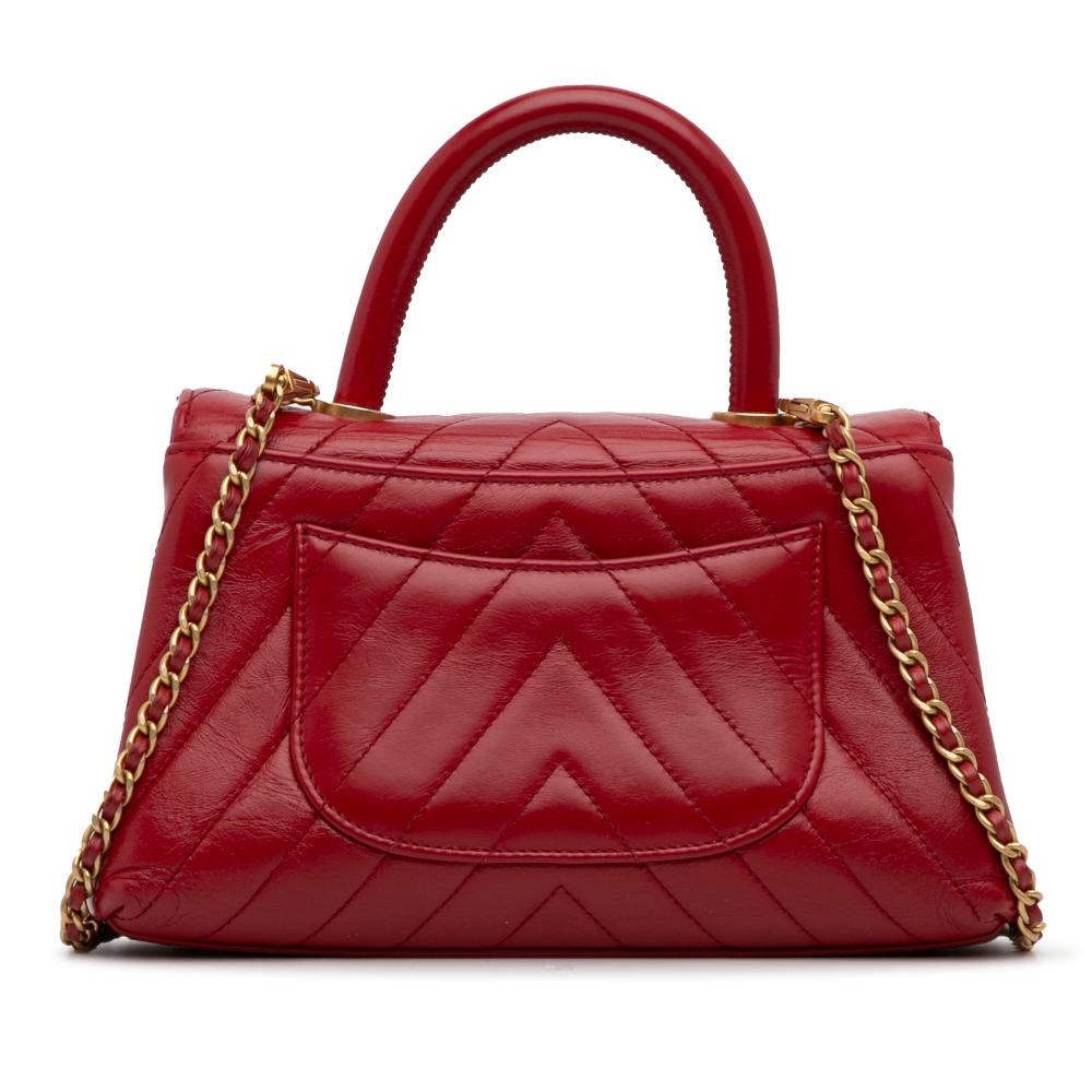Red Leather Chanel Flap Bag