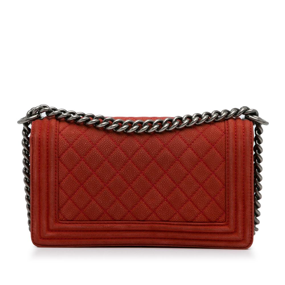 Red Leather Chanel Flap Bag