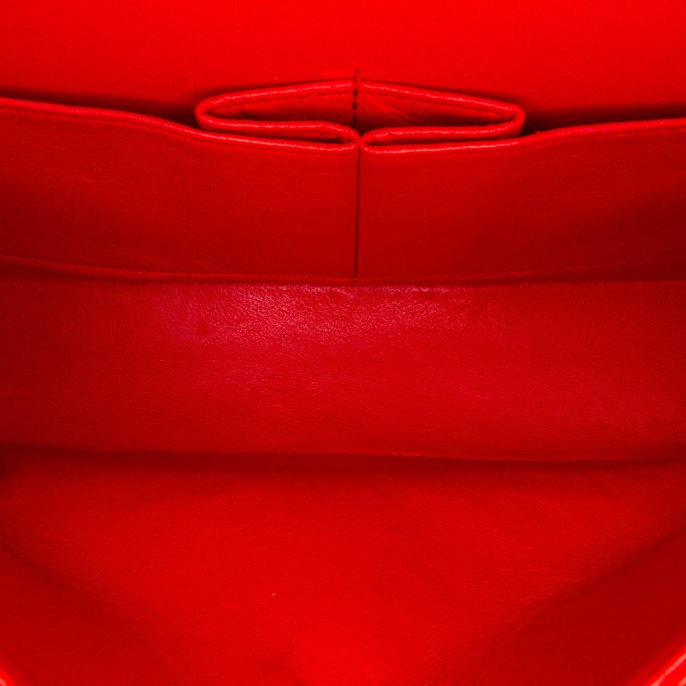 Red Leather Chanel Flap Bag