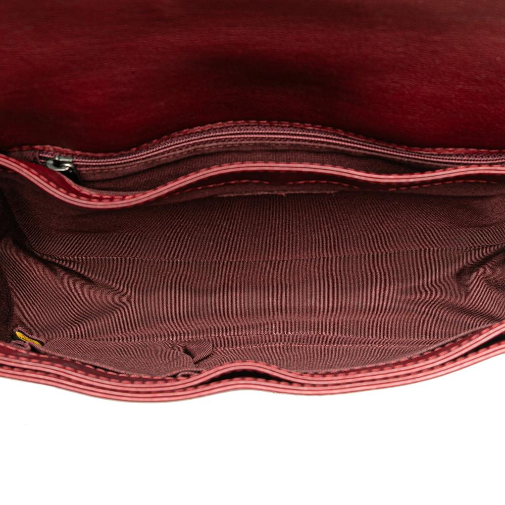 Red Leather Chanel Flap Bag