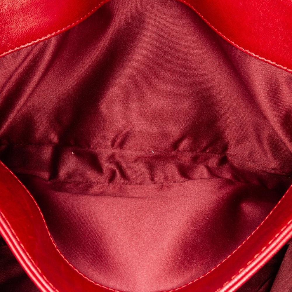 Red Leather Chanel Flap Bag