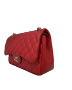Red Leather Chanel Flap Bag