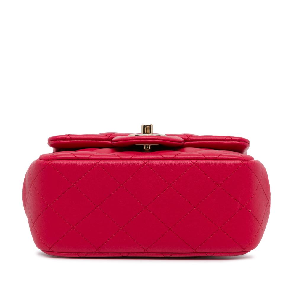 Red Leather Chanel Flap Bag