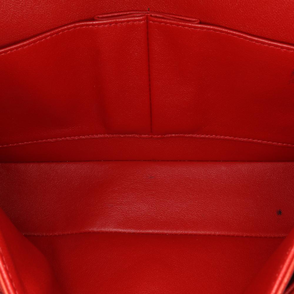 Red Leather Chanel Flap Bag