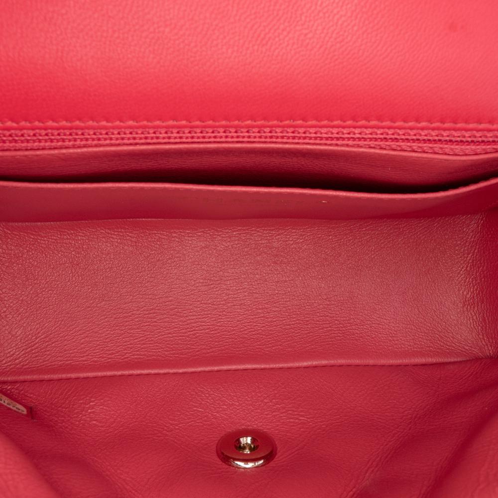 Red Leather Chanel Flap Bag