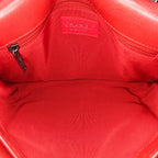 Red Leather Chanel Flap Bag